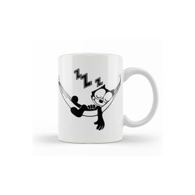 Baskı Dükkanı KB10553 Felix The Cat Hammock Porselen Kupa Bardak