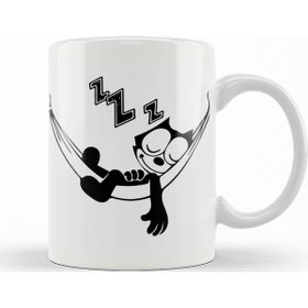 Baskı Dükkanı KB10553 Felix The Cat Hammock Porselen Kupa Bardak