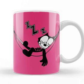 Baskı Dükkanı KB10553 Felix The Cat Hammock Porselen Kupa Bardak