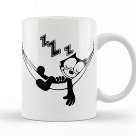 Baskı Dükkanı KB10553 Felix The Cat Hammock Porselen Kupa Bardak
