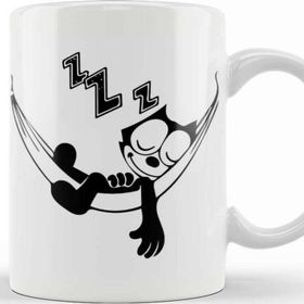 Baskı Dükkanı KB10553 Felix The Cat Hammock Porselen Kupa Bardak