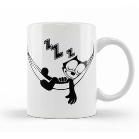 Baskı Dükkanı KB10554 Felix The Cat Hammock Porselen Kupa Bardak
