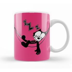 Baskı Dükkanı KB10554 Felix The Cat Hammock Porselen Kupa Bardak