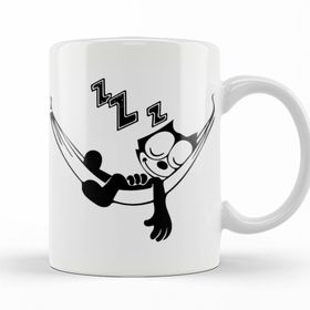 Baskı Dükkanı KB10554 Felix The Cat Hammock Porselen Kupa Bardak