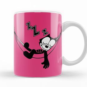Baskı Dükkanı KB10554 Felix The Cat Hammock Porselen Kupa Bardak