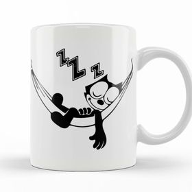 Baskı Dükkanı KB10554 Felix The Cat Hammock Porselen Kupa Bardak