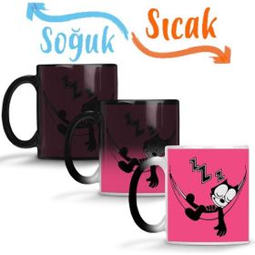 Baskı Dükkanı KB10554 Felix The Cat Hammock Porselen Kupa Bardak