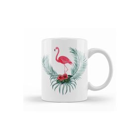 Baskı Dükkanı KB10567 Flamingo Porselen Kupa Bardak