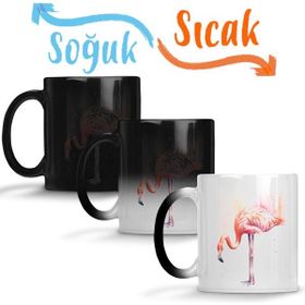 Baskı Dükkanı KB10567 Flamingo Porselen Kupa Bardak