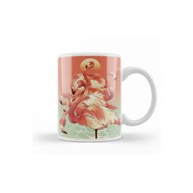 Baskı Dükkanı KB10568 Flamingos Porselen Kupa Bardak