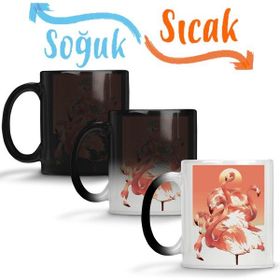 Baskı Dükkanı KB10568 Flamingos Porselen Kupa Bardak