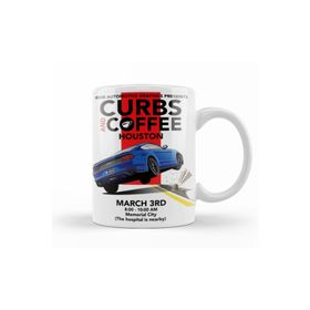 Baskı Dükkanı KB10574 Ford Mustang Curbs And Porselen Kupa Bardak