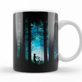 Baskı Dükkanı KB10575 Forest Long Ride Porselen Kupa Bardak