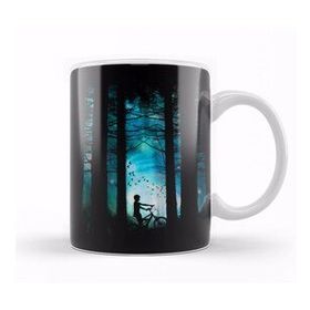 Baskı Dükkanı KB10575 Forest Long Ride Porselen Kupa Bardak