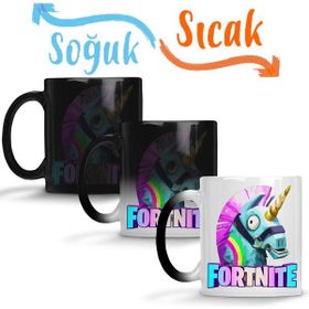 Baskı Dükkanı KB10577 Fortinite Unicorn Shirt Unicornio Fortinite Porselen Kupa Bardak