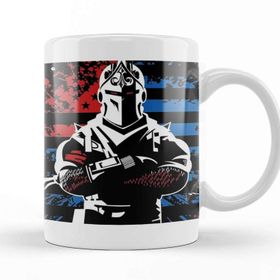 Baskı Dükkanı KB10578 Fortnite Black Knight Porselen Kupa Bardak