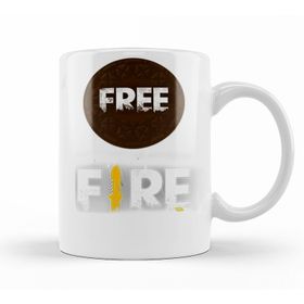 Baskı Dükkanı KB10600 Free Fire Bolacha Verde Porselen Kupa Bardak