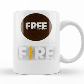 Baskı Dükkanı KB10600 Free Fire Bolacha Verde Porselen Kupa Bardak