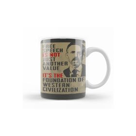 Baskı Dükkanı KB10601 Free Speech Famous Quote Jordan Peterson Porselen Kupa Bardak