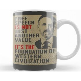 Baskı Dükkanı KB10601 Free Speech Famous Quote Jordan Peterson Porselen Kupa Bardak