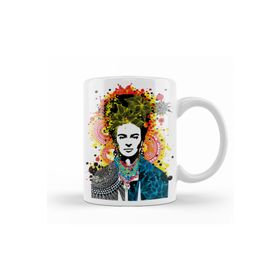 Baskı Dükkanı KB10605 Frida Mandala Porselen Kupa Bardak