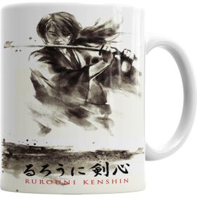 Baskı Dükkanı KB1061 Rurouni Kenshin Samurai X Porselen Kupa Bardak