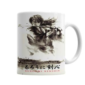Baskı Dükkanı KB1061 Rurouni Kenshin Samurai X Porselen Kupa Bardak