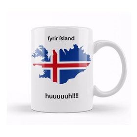 Baskı Dükkanı KB10613 Fyrir Island Porselen Kupa Bardak