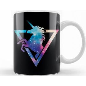 Baskı Dükkanı KB10614 Galaxy Unicorn Porselen Kupa Bardak