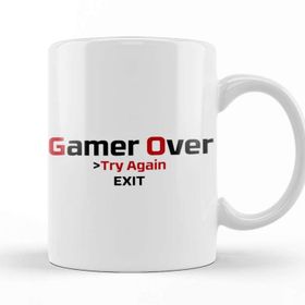 Baskı Dükkanı KB10619 Game Over Porselen Kupa Bardak