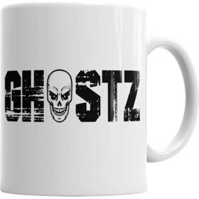 Baskı Dükkanı KB10644 Ghostz Logo Preta 2018 Porselen Kupa Bardak