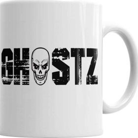 Baskı Dükkanı KB10644 Ghostz Logo Preta 2018 Porselen Kupa Bardak