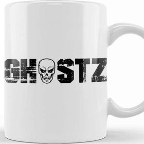 Baskı Dükkanı KB10644 Ghostz Logo Preta 2018 Porselen Kupa Bardak