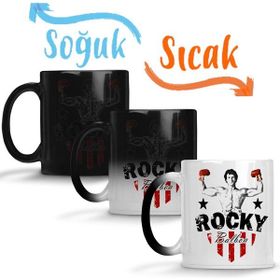 Baskı Dükkanı KB1065 Rocky Rambo Boks Porselen Kupa Bardak