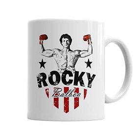 Baskı Dükkanı KB1065 Rocky Rambo Boks Porselen Kupa Bardak