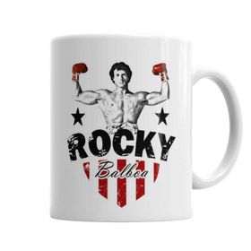 Baskı Dükkanı KB1065 Rocky Rambo Boks Porselen Kupa Bardak