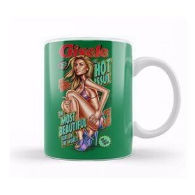 Baskı Dükkanı KB10652 Gisele Bundchen Most Beautiful Porselen Kupa Bardak