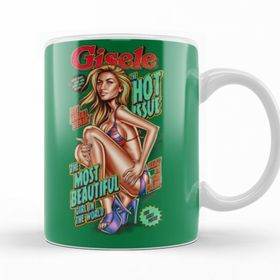 Baskı Dükkanı KB10652 Gisele Bundchen Most Beautiful Porselen Kupa Bardak