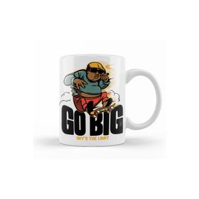Baskı Dükkanı KB10655 Go Big Porselen Kupa Bardak