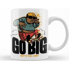 Baskı Dükkanı KB10655 Go Big Porselen Kupa Bardak