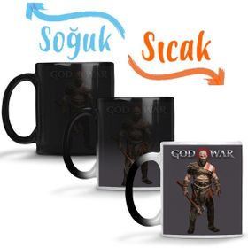 Baskı Dükkanı KB10658 God Of War Kratos Godslayer Porselen Kupa Bardak