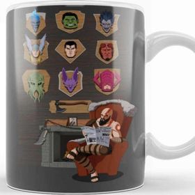 Baskı Dükkanı KB10659 God Of War Kratos Godslayer Porselen Kupa Bardak