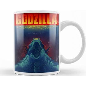Baskı Dükkanı KB10662 Godzilla Porselen Kupa Bardak