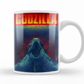 Baskı Dükkanı KB10662 Godzilla Porselen Kupa Bardak
