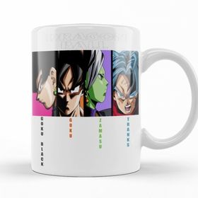 Baskı Dükkanı KB10665 Goku Black Goku Zamasu Tranks Porselen Kupa Bardak