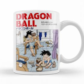 Baskı Dükkanı KB10666 Goku E Gohan Saga Cell Porselen Kupa Bardak