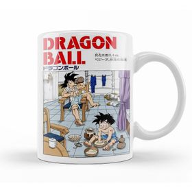 Baskı Dükkanı KB10666 Goku E Gohan Saga Cell Porselen Kupa Bardak