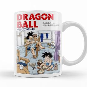 Baskı Dükkanı KB10666 Goku E Gohan Saga Cell Porselen Kupa Bardak