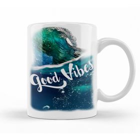 Baskı Dükkanı KB10671 Good Vibes Porselen Kupa Bardak