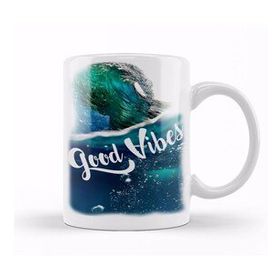 Baskı Dükkanı KB10671 Good Vibes Porselen Kupa Bardak